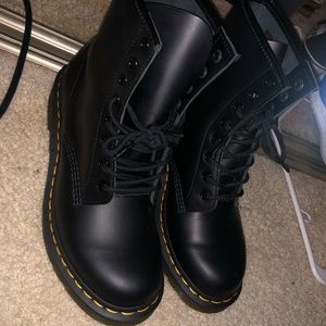 Black Doc Marten boots